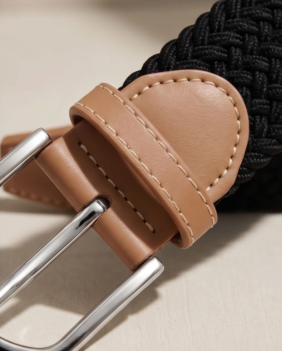 2H Black Elastic Belt