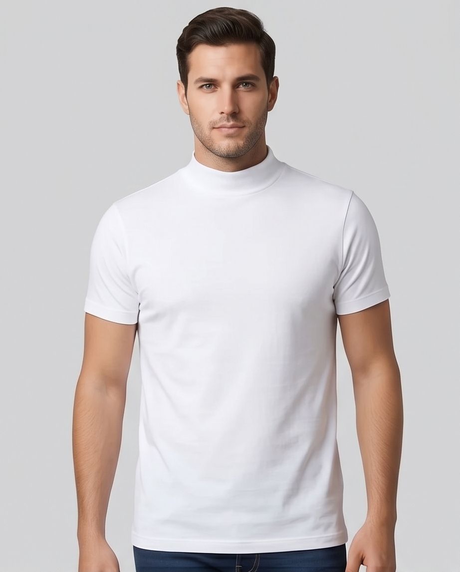 2H High Neck Slim T-shirt