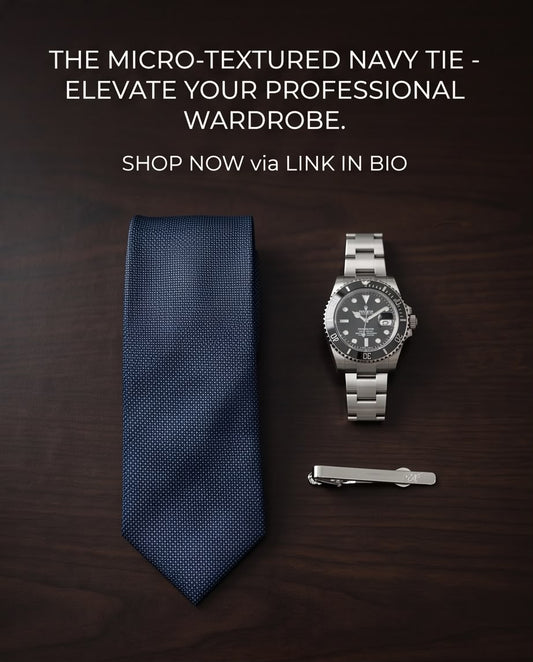 2H Navy Necktie