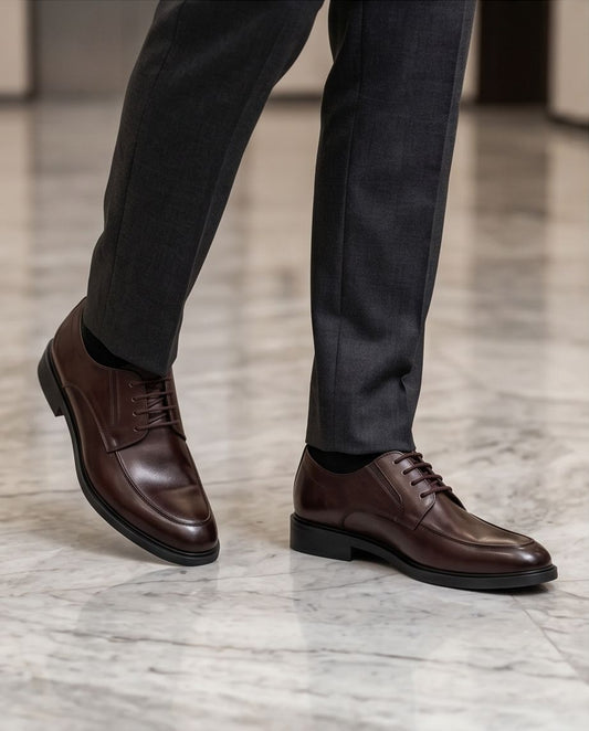 2H #JSL110-3 Coffee Formal Shoes