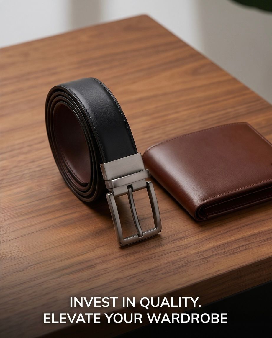 2H #8211 Double Face Leather Belt
