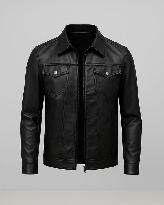2H #901 Black Leather Jacket