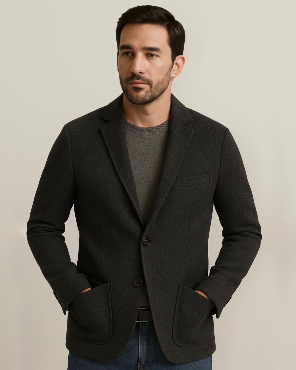 2H #291025 Knitted Blazer