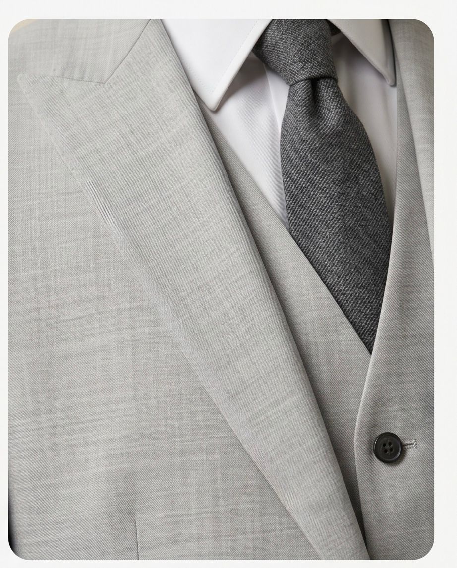 SALE! 2H #1491-06 Light Gray Casual Suit