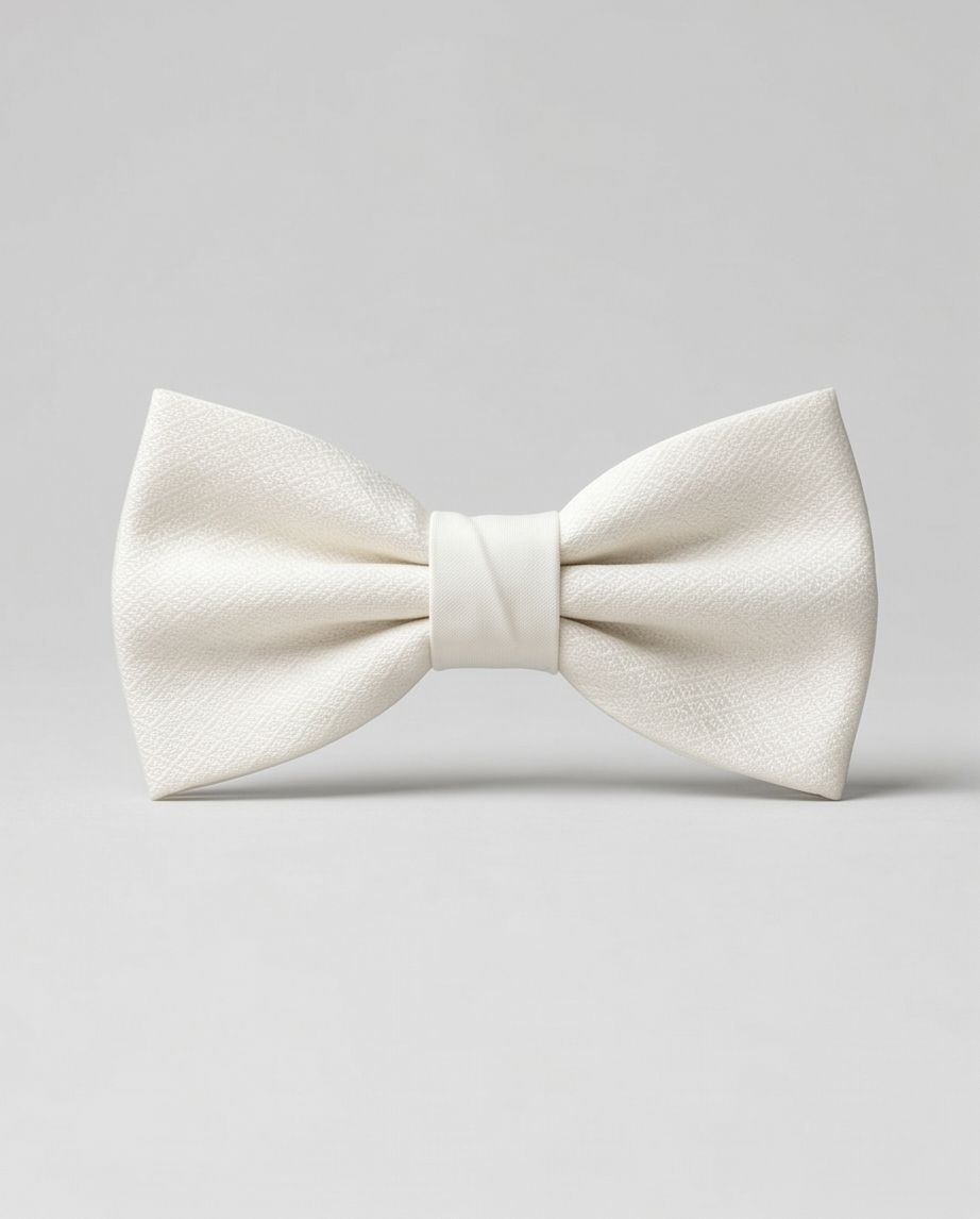 2H White Bow Tie