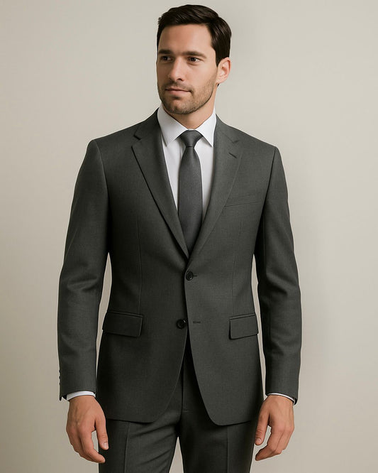 2H #1801 Charcoal Gray Casual Suit