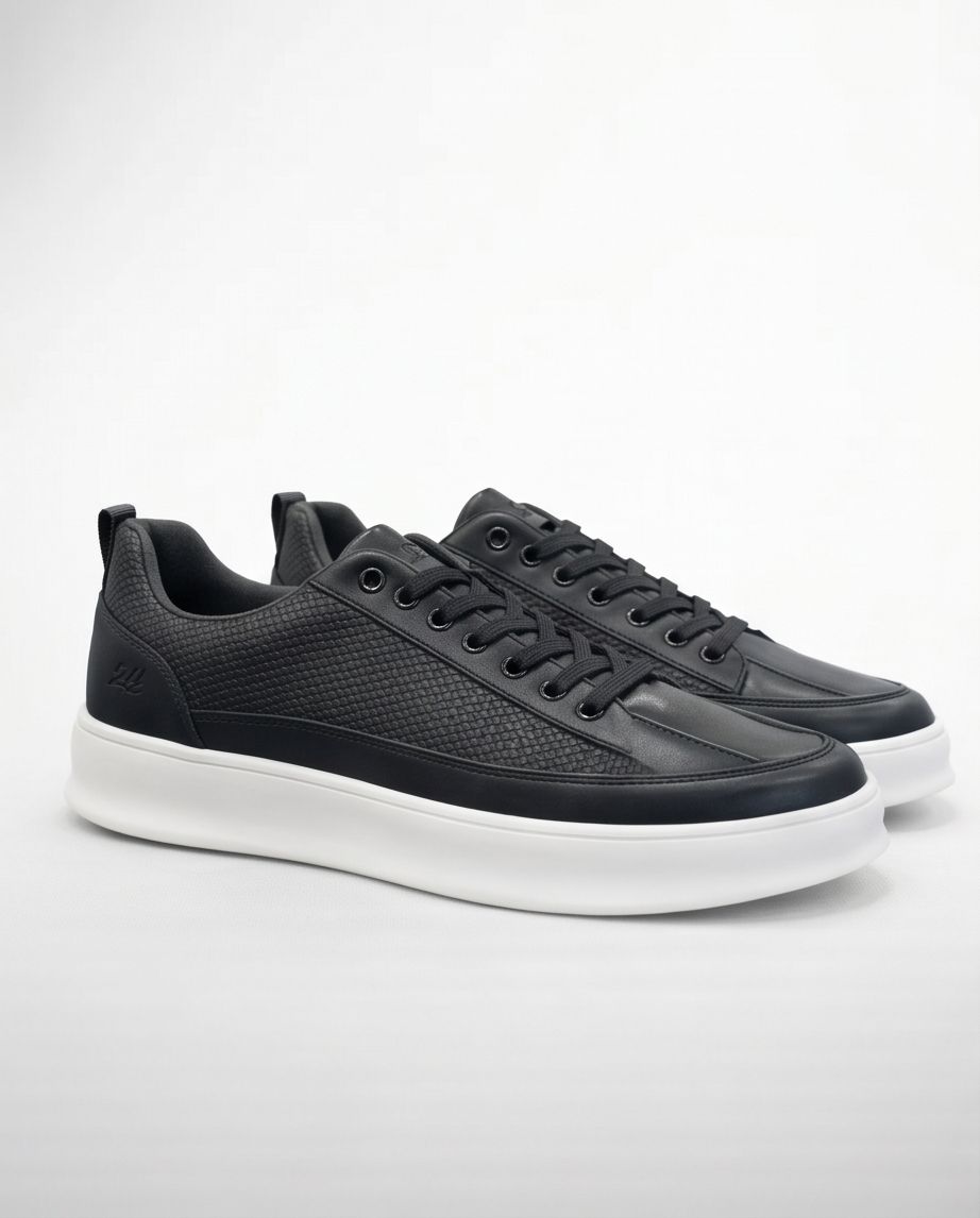 2H #09 Black Casual Shoes