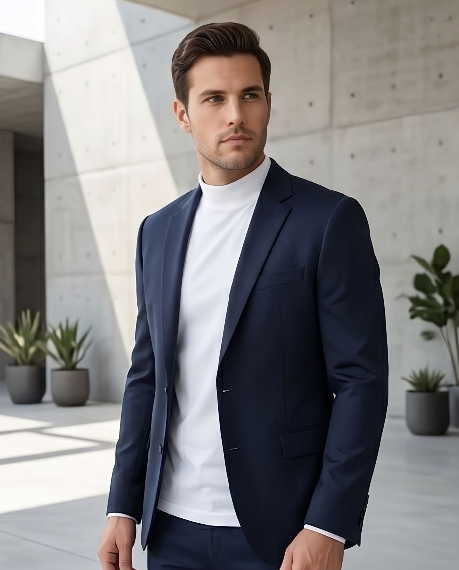 2H High Neck Slim T-shirt