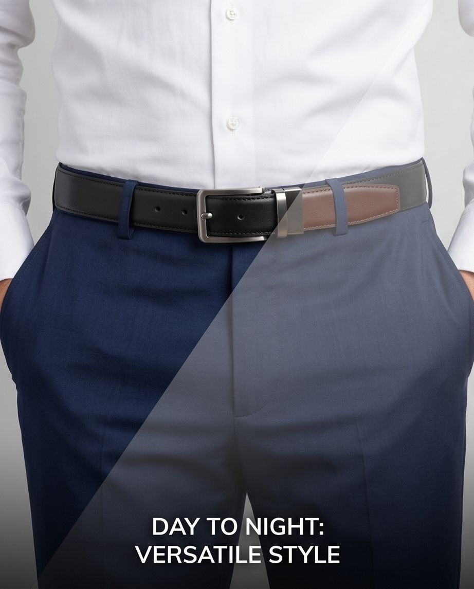2H #8211 Double Face Leather Belt