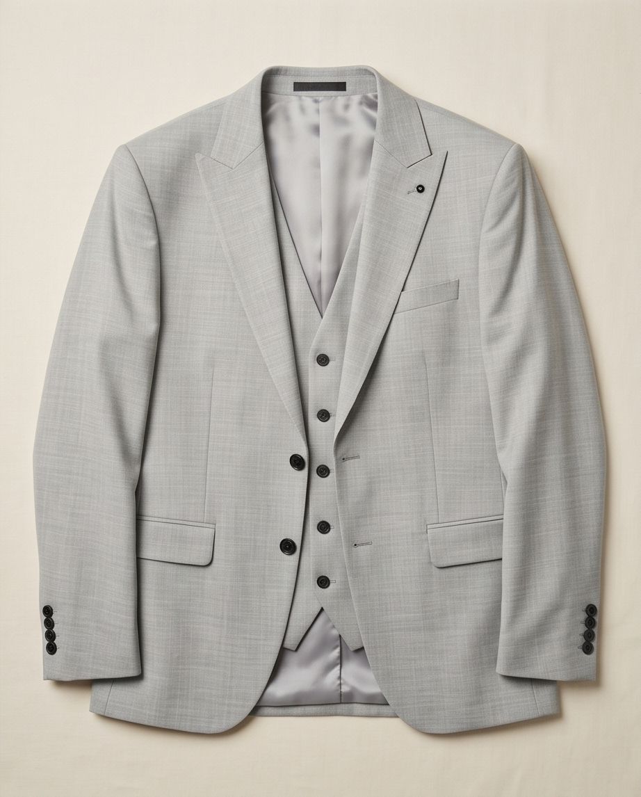 SALE! 2H #1491-06 Light Gray Casual Suit