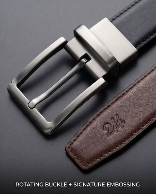 2H #8211 Double Face Leather Belt