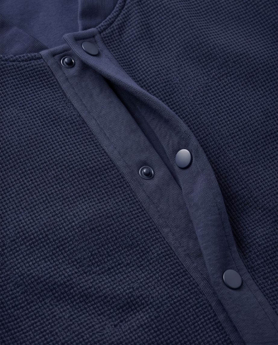 2H #2366 Navy Embossed Casual Jacket