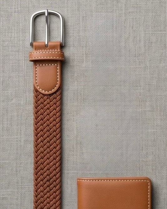 2H Brown Elastic Belt