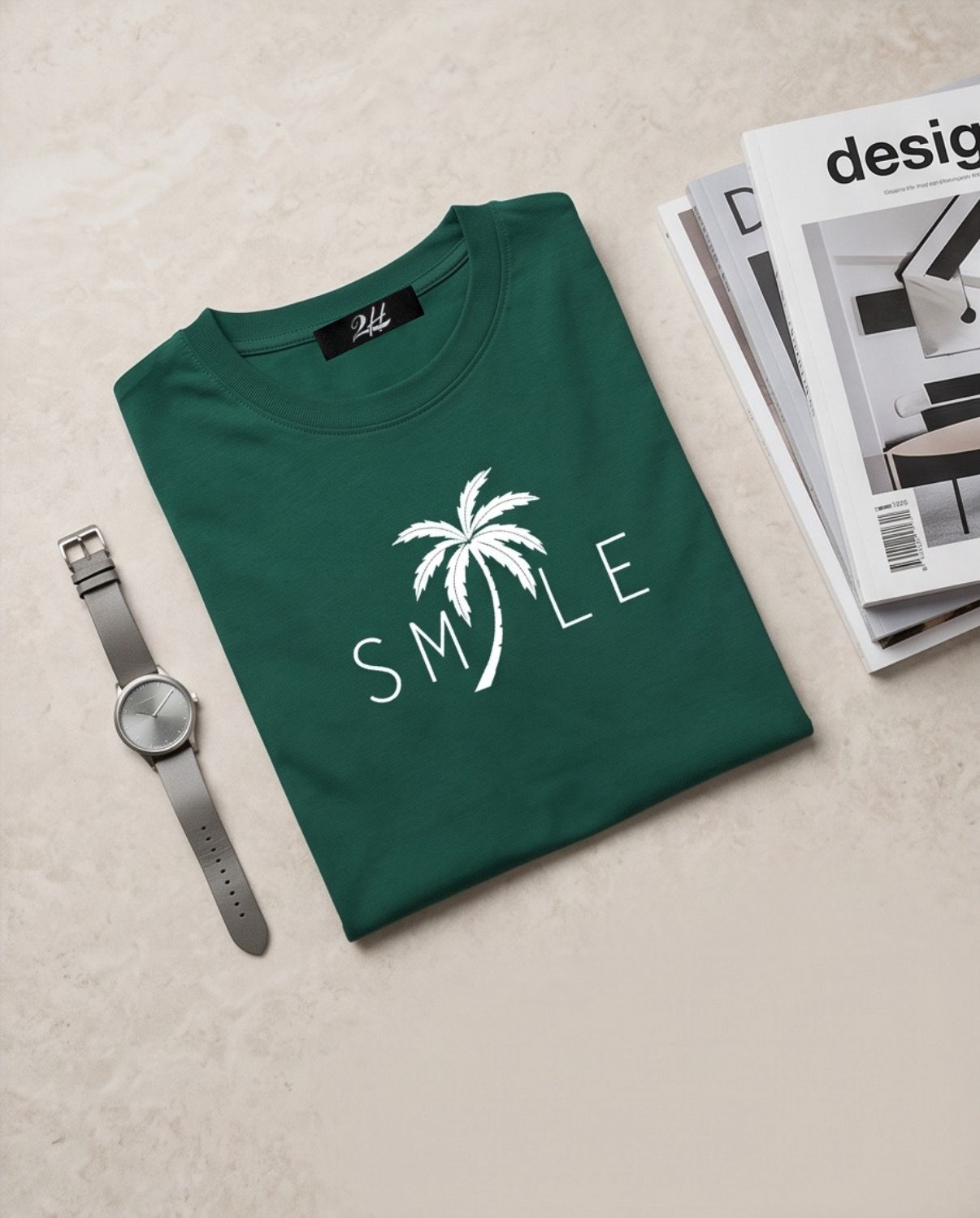 2H #0001-4 Printed T-shirt Regular Fit