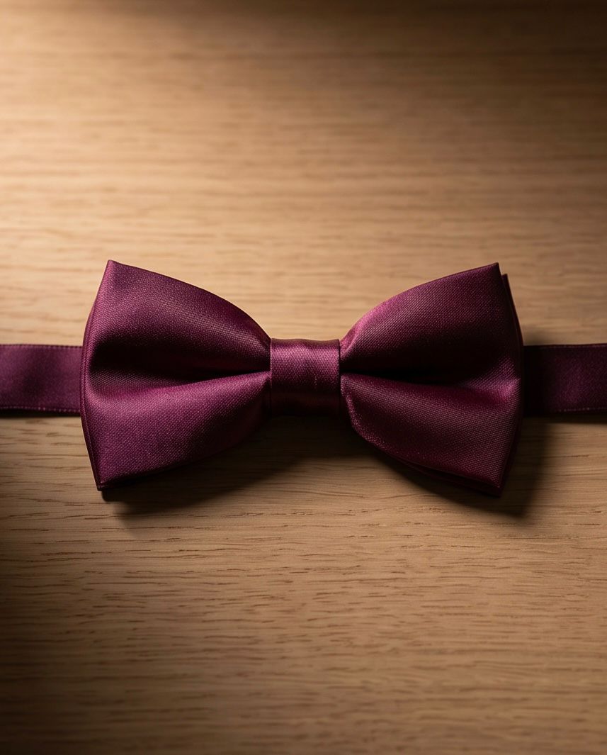 2H Dark Red Bow Tie