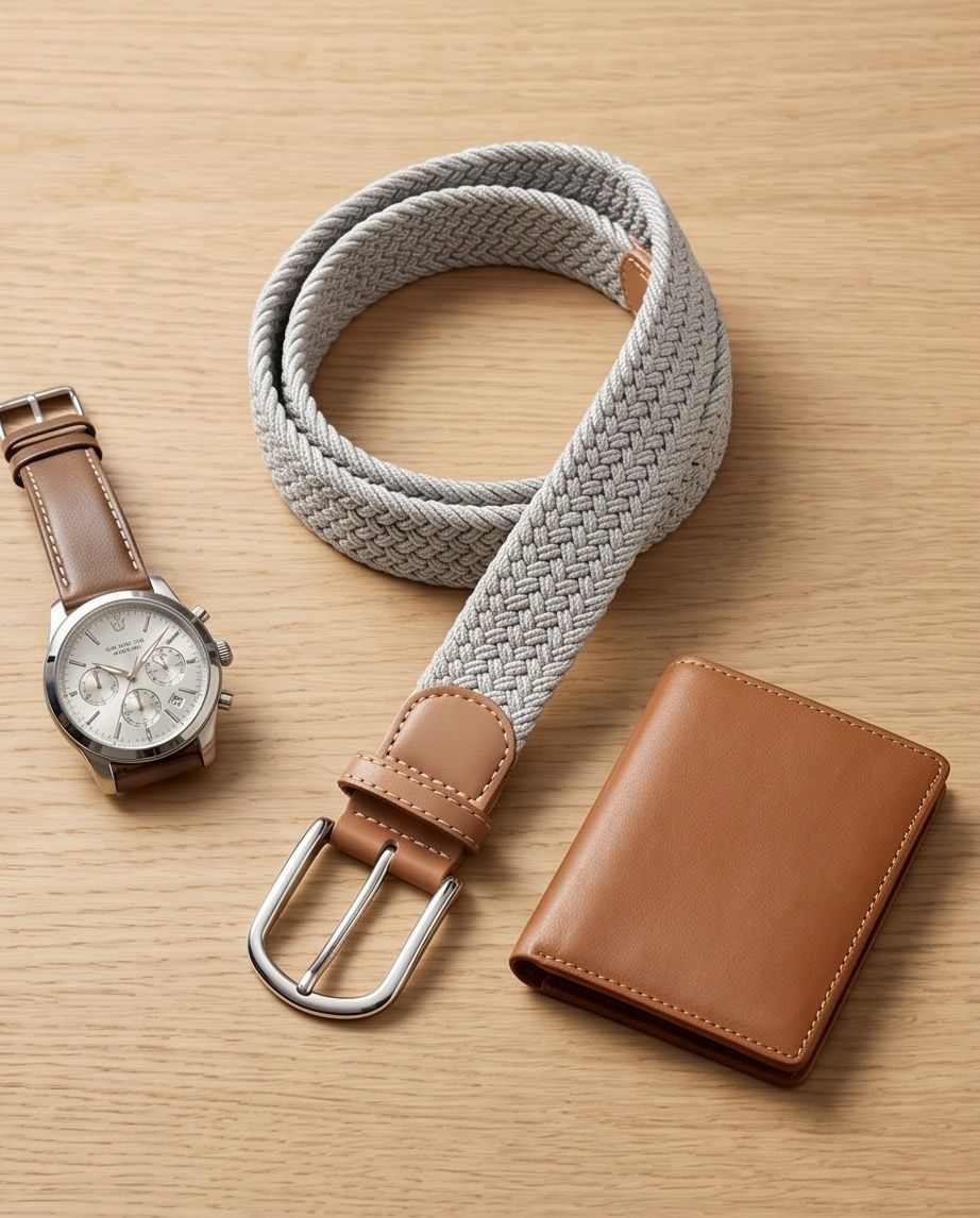 2H Gray Elastic Belt