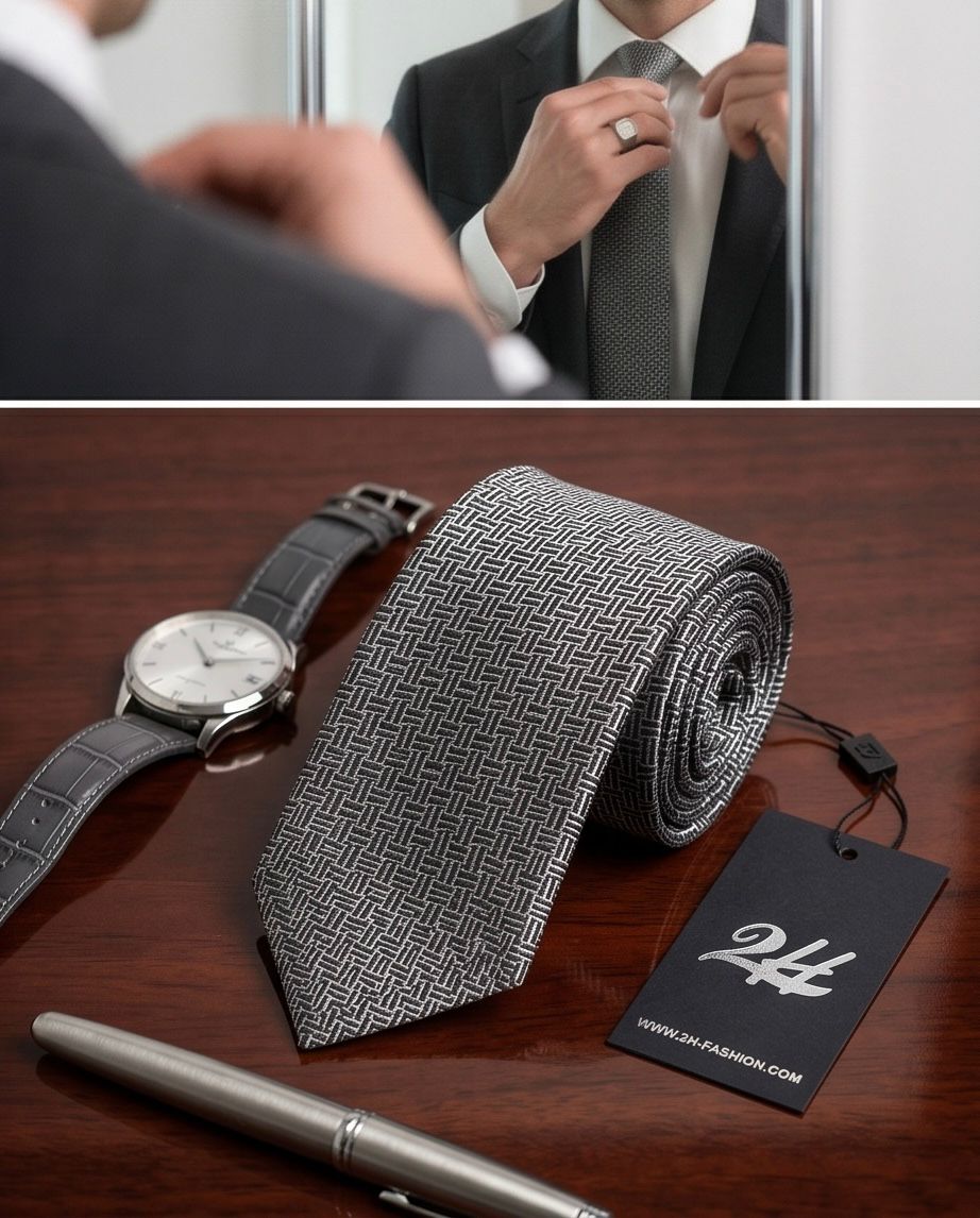 2H Gray Necktie