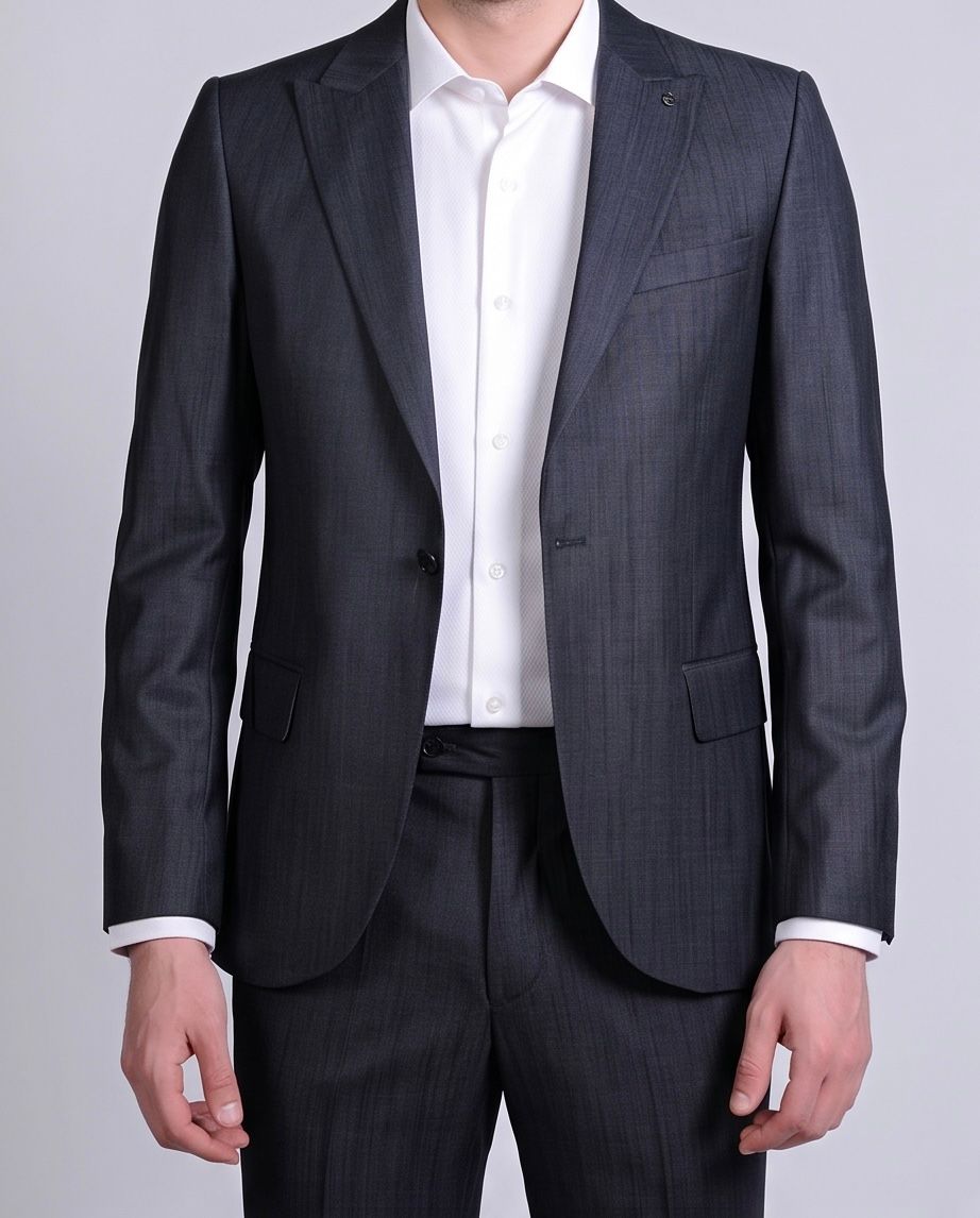 SALE! 2H #118-7 Dark Gray Casual Suit