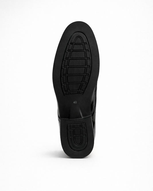 2H #01B Shining Black Classic Shoes