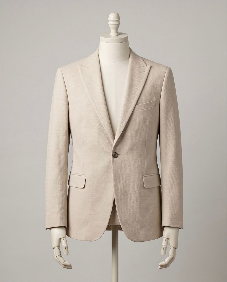 2H #26924 Beige One Button Blazer