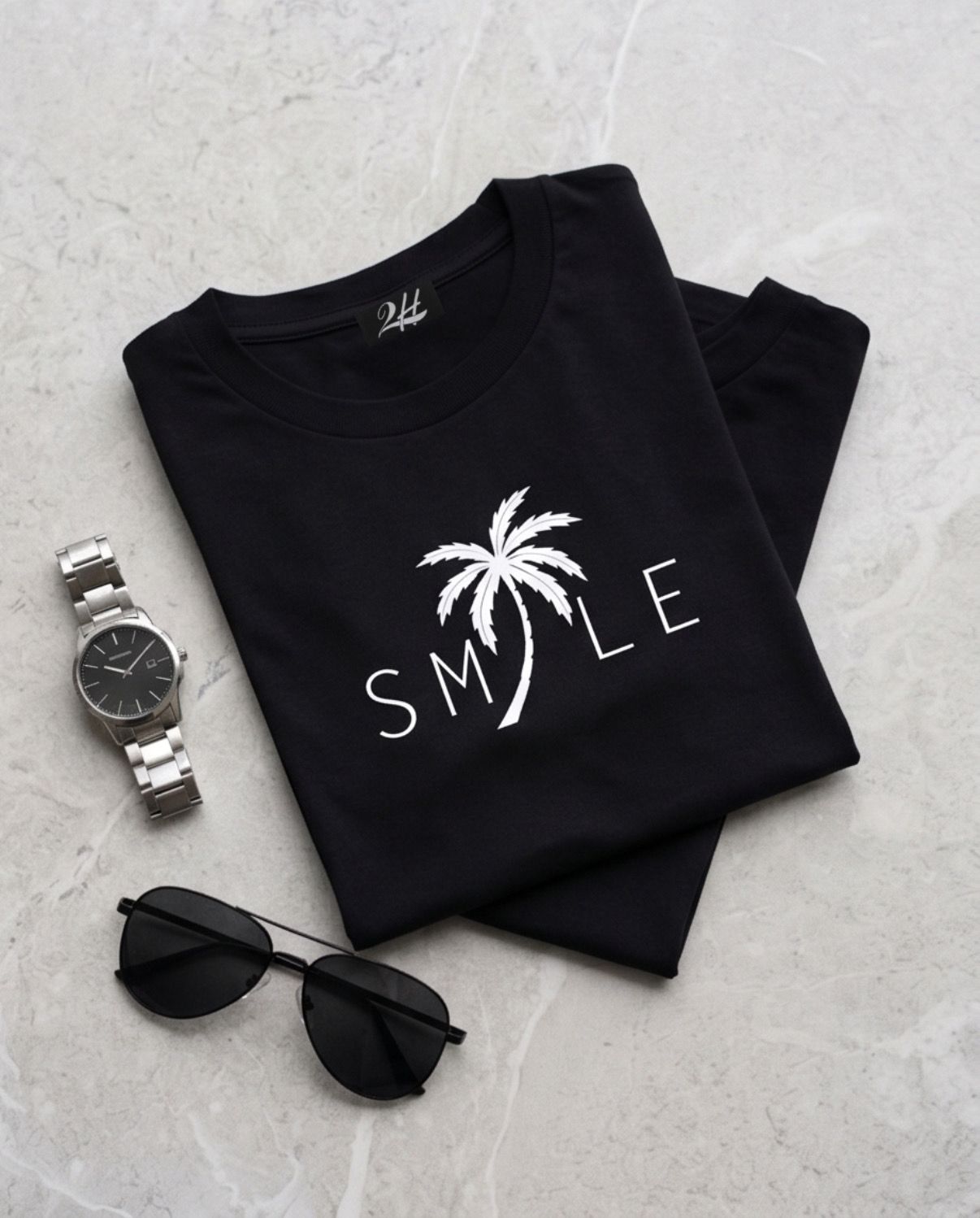 2H #0001-4 Printed T-shirt Regular Fit