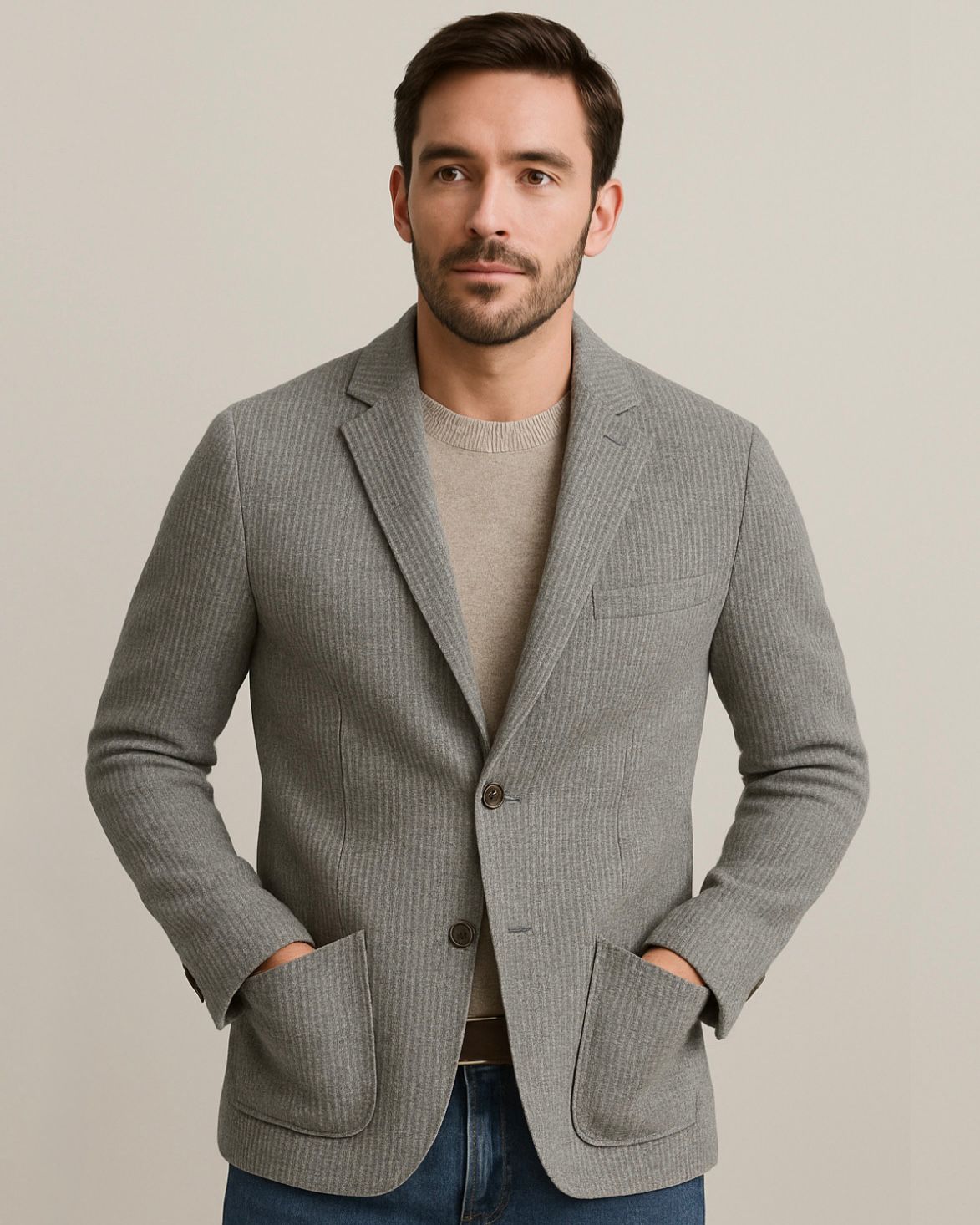 2H #291025 Knitted Blazer