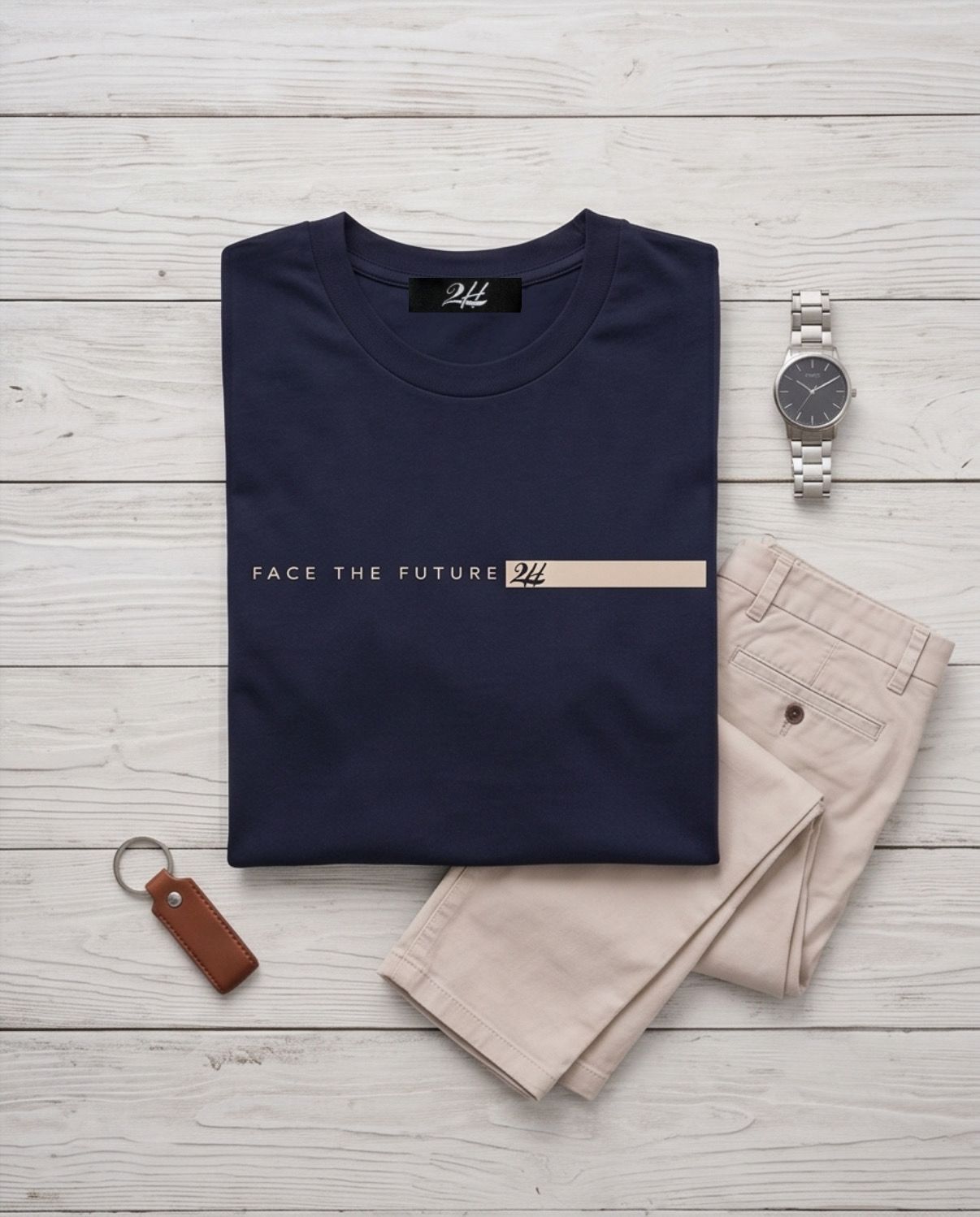 2H #0001-1 Printed T-shirt Regular Fit