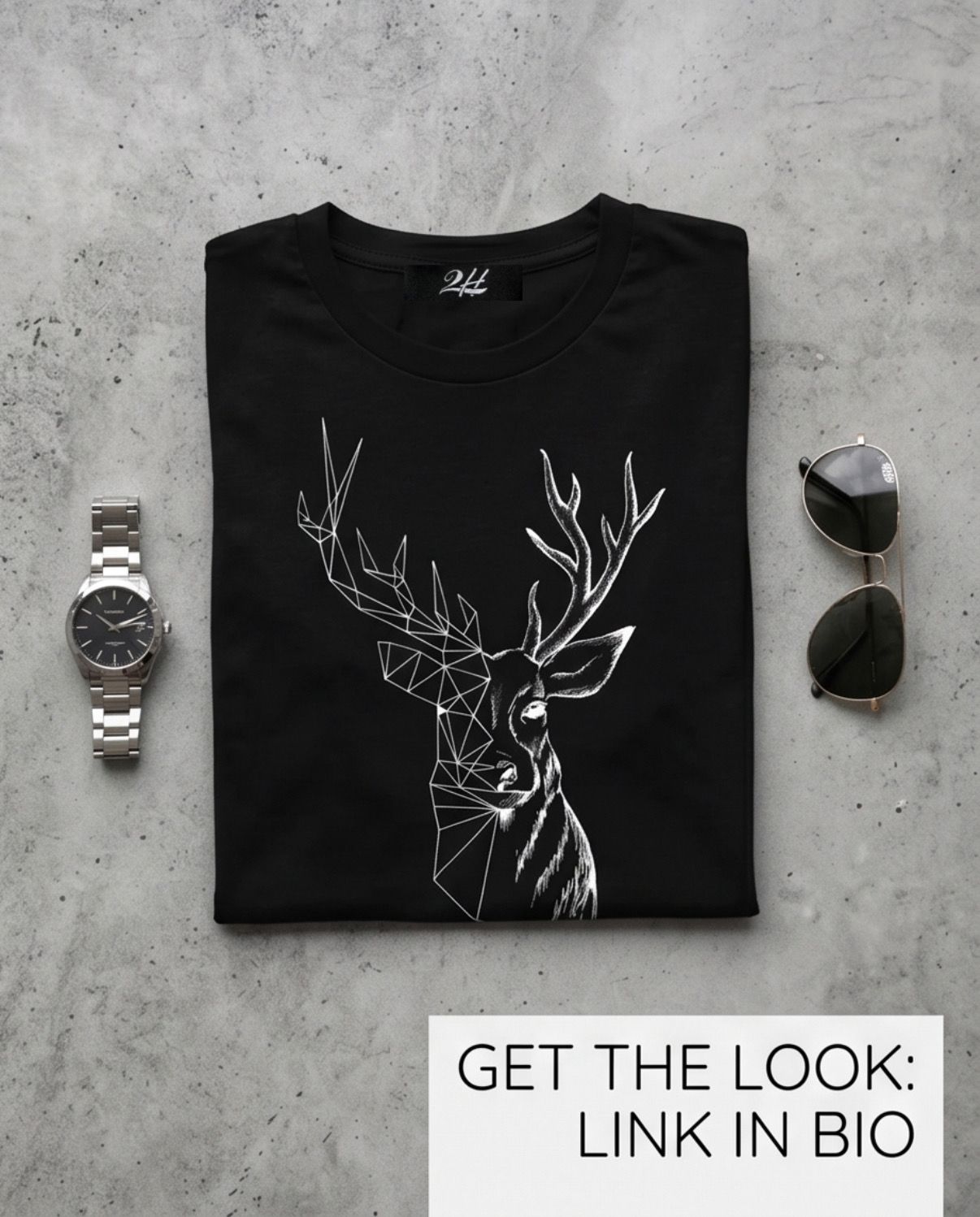 2H #0001-6 Printed T-shirt Regular Fit