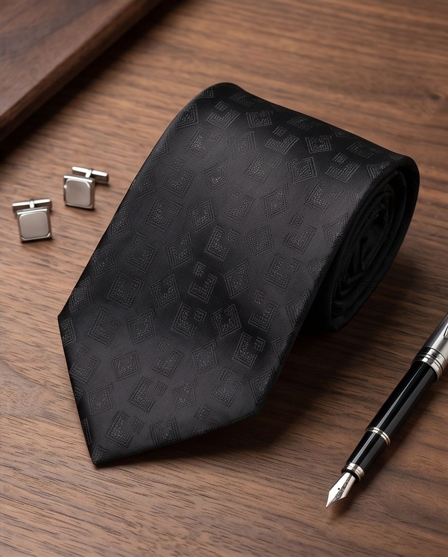 2H Black Foulard
