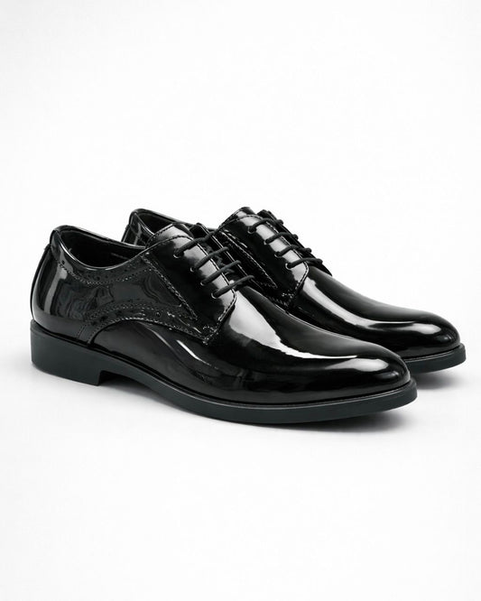 2H #01B Shining Black Classic Shoes