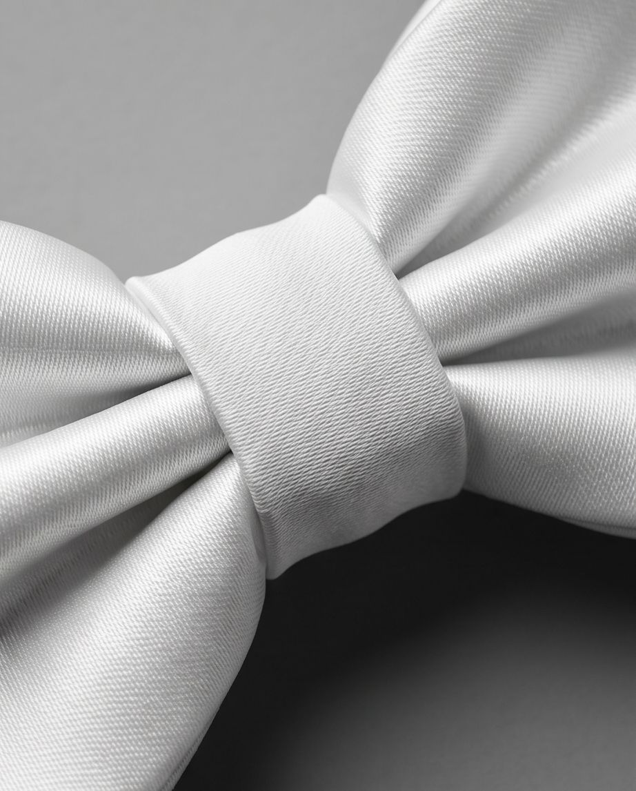 2H White Bow Tie