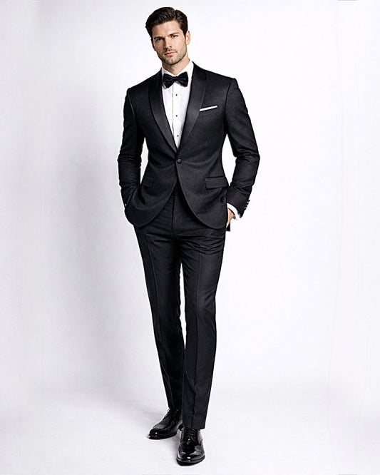 SALE! 2H Black Wedding Suit