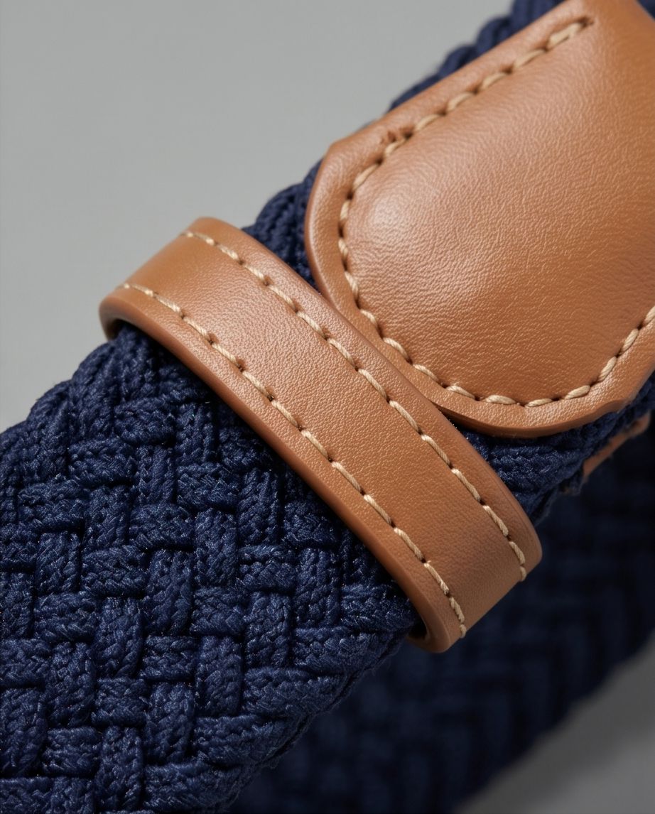 2H Navy Elastic Belt