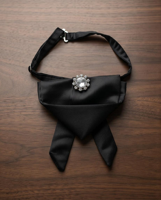 2H Black Bow Tie