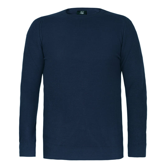 SALE! 2H Navy Knitted Round Neck Sweater