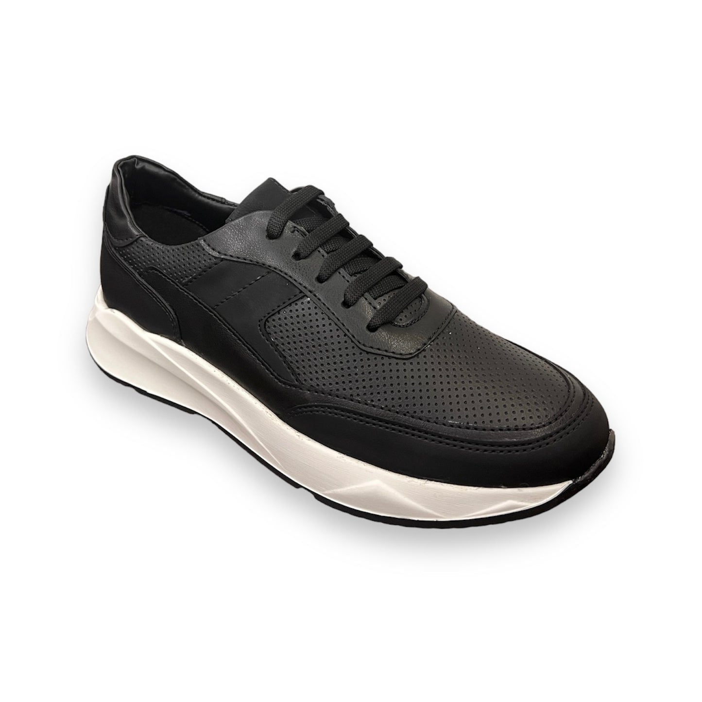 2H #9511 Black/White Casual Shoes