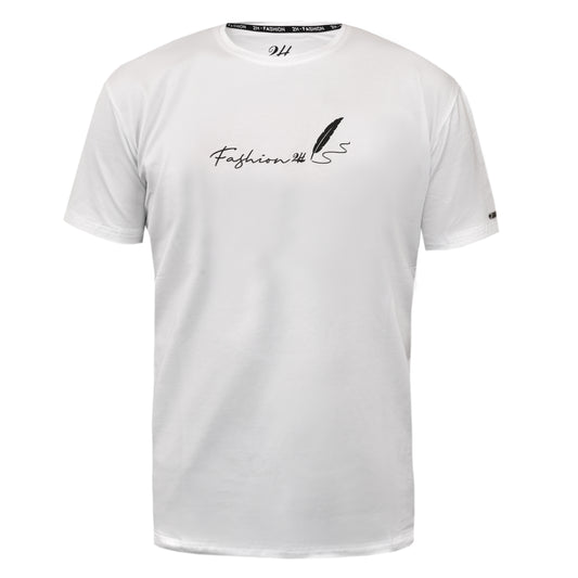 SALE! 2H #88136 White Printed T-shirt