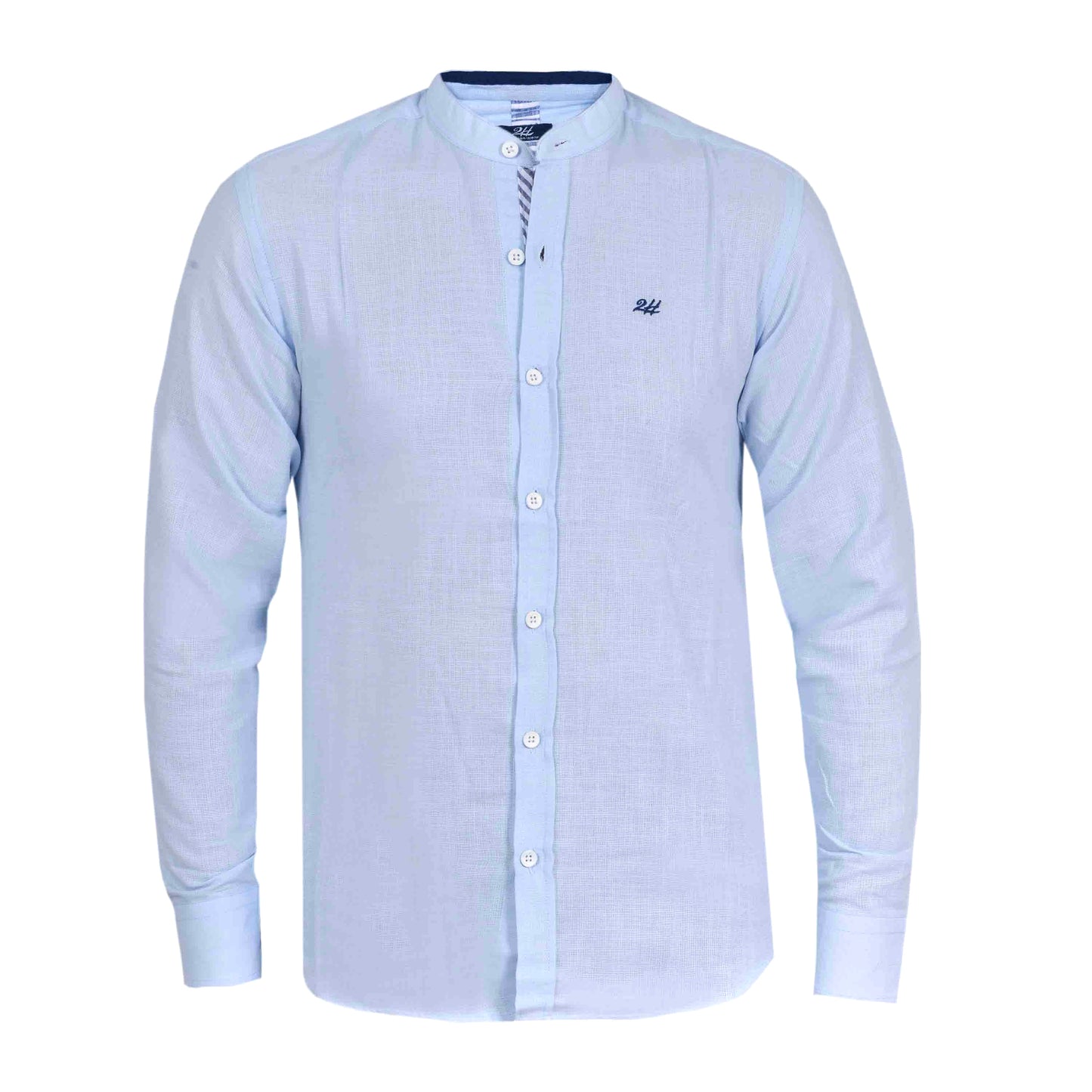 2H #1001 Light Blue Linen Shirt