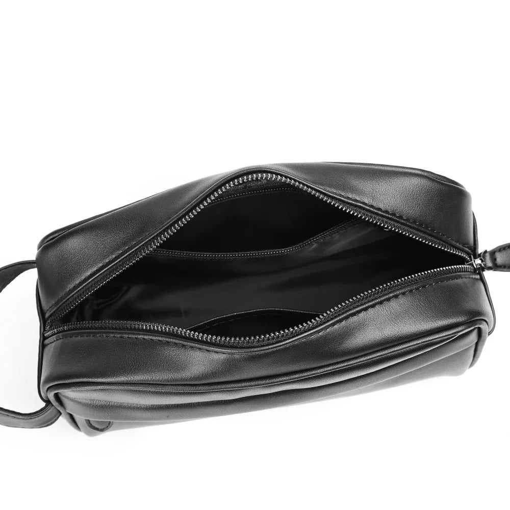 2H Black Plain Clutch Bag
