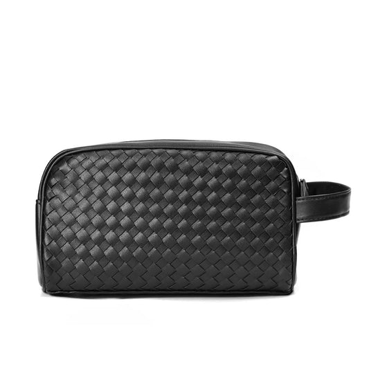 2H #X4084 Black knitted Clutch Bag