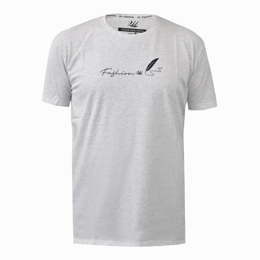 SALE! 2H #88136 Light Grey Printed T-shirt