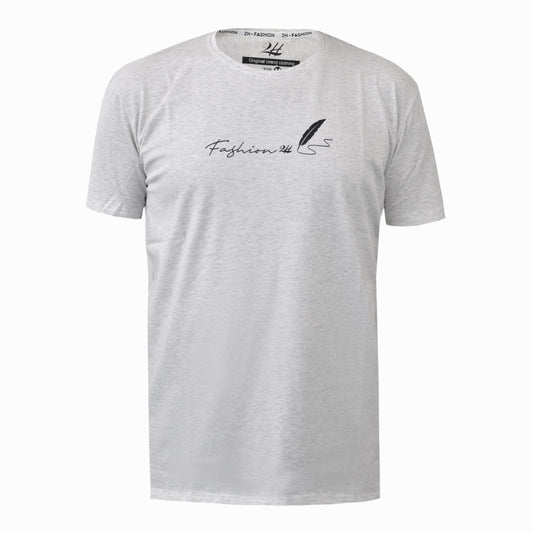 2H #88136 Light Grey Printed T-shirt
