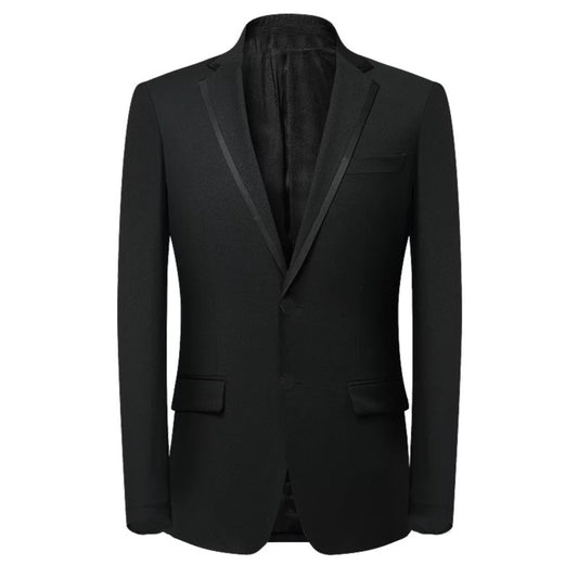 2H Black Wedding Suit 2 Pieces