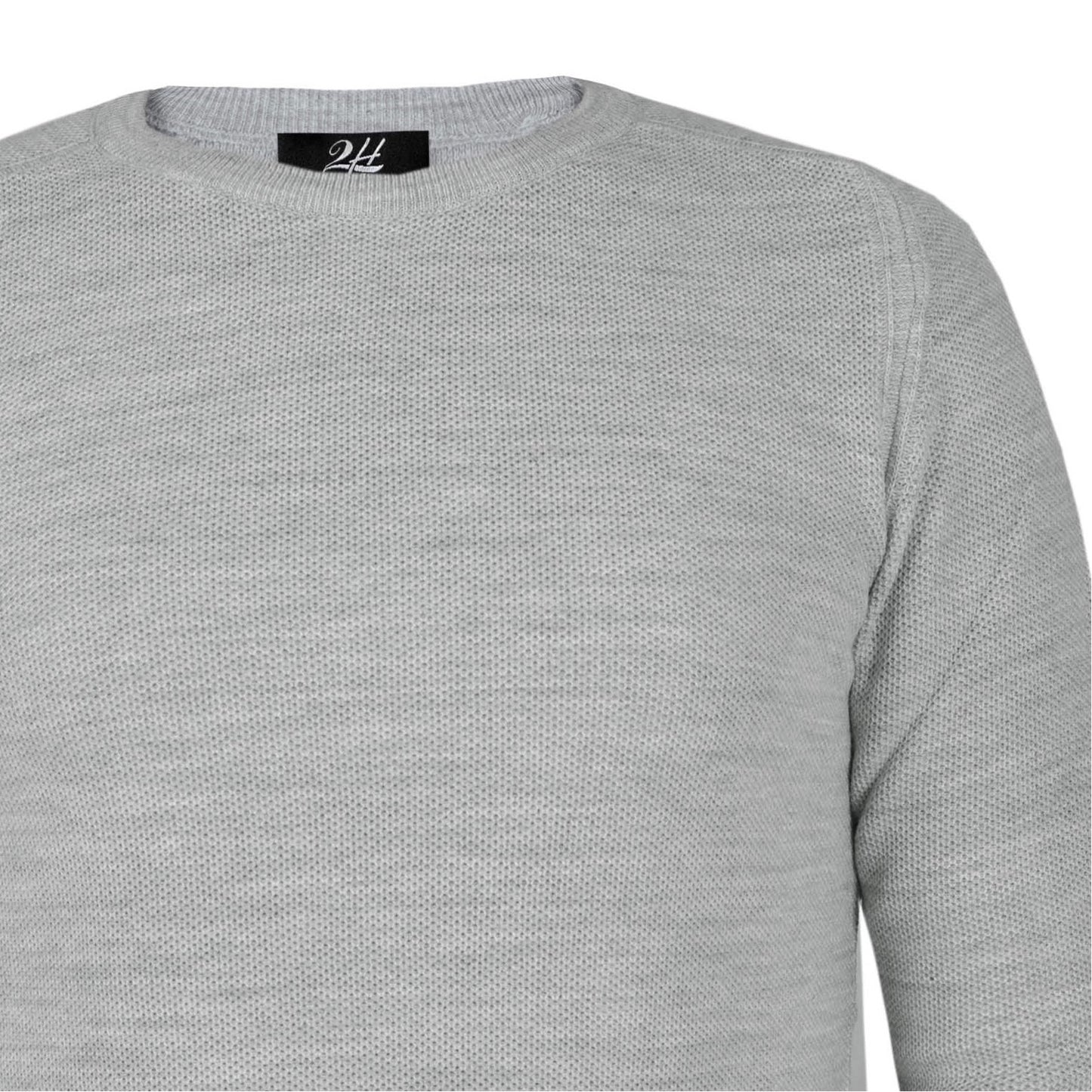 SALE! 2H Grey Knitted Round Neck Sweater
