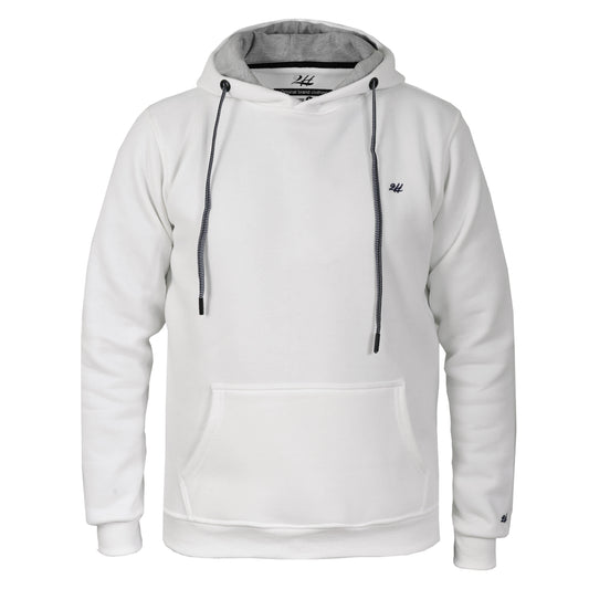 2H White Men Sweater Plain Warm Hoodie