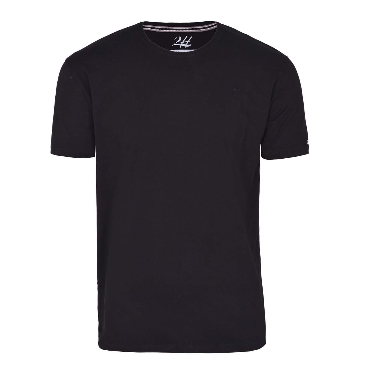 2H Black Short Sleeve Basic T-shirt