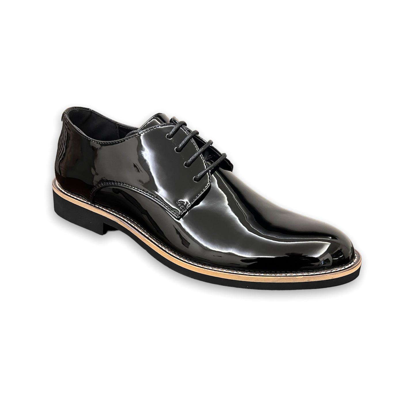 2H Black Shiny Classic Shoes