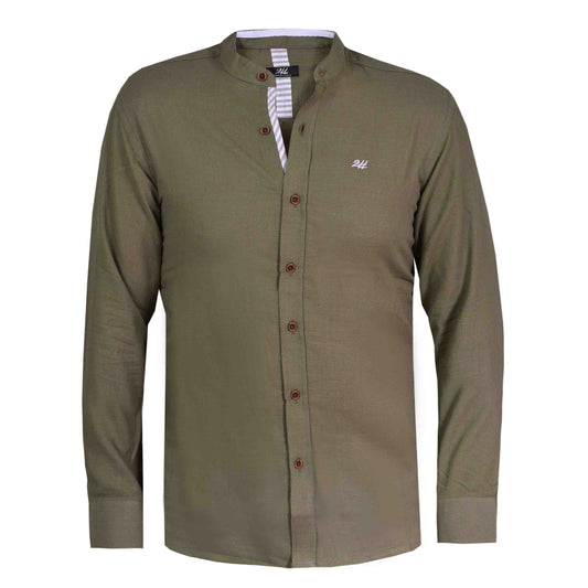 2H #1001 Army Linen Shirt