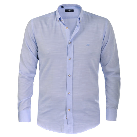 2H #tr Light Blue Linen Shirt