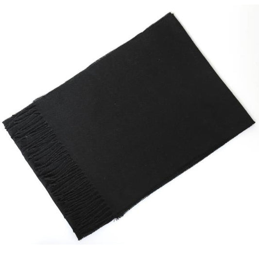 2H Plain Black Scarf